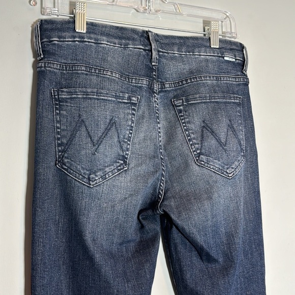 MOTHER High Waisted Looker Here Kitty, Kitty Glitter Racer Stripe Jeans 28 - Picture 8 of 13